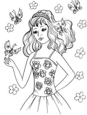 Disegno di fata da stampare e colorare 54