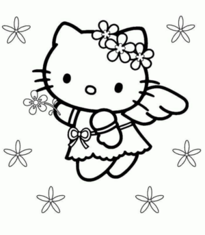 Disegno di Hello Kitty da stampare e colorare 173