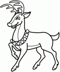 Disegno di renna da stampare e colorare 19