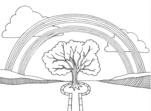 Disegno di arcobaleno da stampare e colorare 39