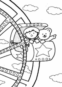 Disegno di lunapark da stampare e colorare 8