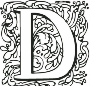 Disegno di lettera dell’alfabeto da stampare e colorare 255 Disegno di lettera dell’alfabeto da stampare e colorare 255