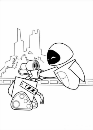 Disegno di Wall-E da stampare e colorare 19
