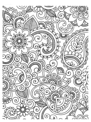 Disegno di mandala da stampare e colorare 1058