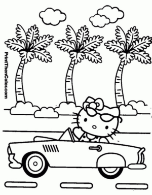 Disegno di Hello Kitty da stampare e colorare 147