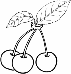 Disegno di ciliegia da stampare e colorare 12