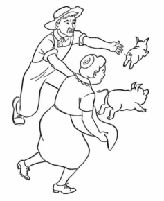 Disegno di pastore da stampare e colorare 4