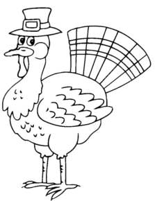 Disegno di tacchino da stampare e colorare 12