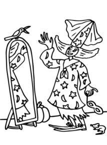 Disegno di bambino ad Halloween da stampare e colorare 14