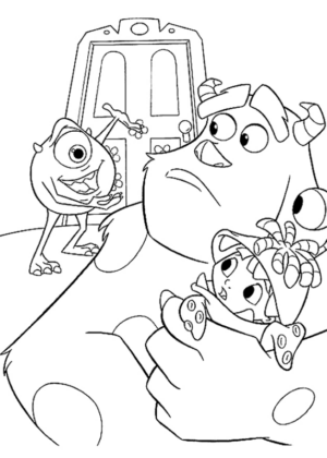 Disegno di Monsters & Co da stampare e colorare 5