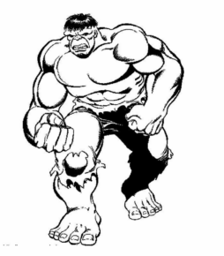 Disegno di Hulk da stampare e colorare 130