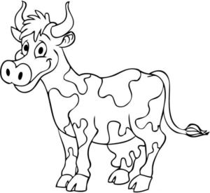 Disegno di mucca da stampare e colorare 83