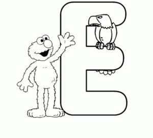 Disegno di lettera dell’alfabeto da stampare e colorare 22