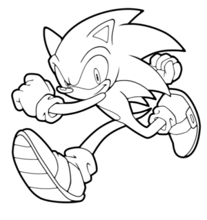 Disegno di Sonic da stampare e colorare 19