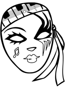 Disegno di maschera da stampare e colorare 87