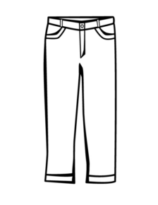 Disegno di pantalone da stampare e colorare 8