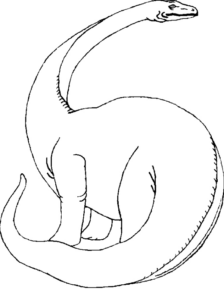 Disegno di Brontosauro da stampare e colorare 40