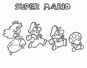 Disegno di Super Mario da stampare e colorare 98
