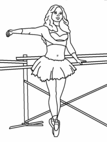 Disegno di danza da stampare e colorare 12