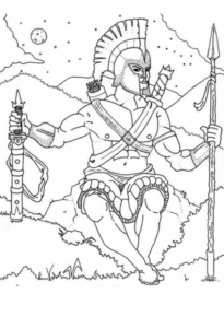 Disegno di Indiani d’America da stampare e colorare 84