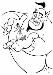 Disegno di Aladdin da stampare e colorare 122