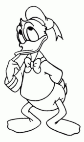 Disegno di Paperino da stampare e colorare 70