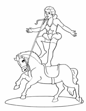 Disegno di circense da stampare e colorare 35