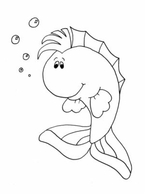 Disegno di pesce da stampare e colorare 122