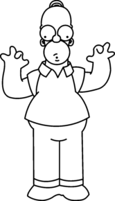 Disegno di I Simpson da stampare e colorare 18