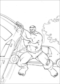 Disegno di Hulk da stampare e colorare 51