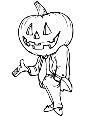 Disegno di zucca di Halloween da stampare e colorare 1 Disegno di zucca di Halloween da stampare e colorare 1
