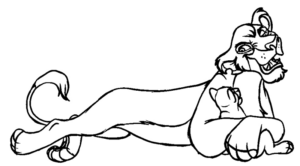 Disegno di Re Leone da stampare e colorare 57