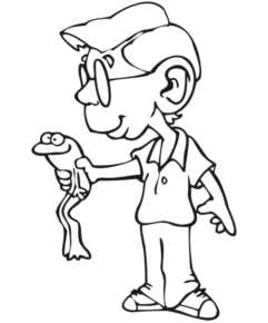 Disegno di rana da stampare e colorare 88