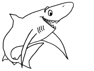 Disegno di squalo da stampare e colorare 51