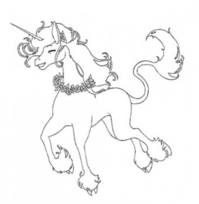 Disegno di unicorno da stampare e colorare 153