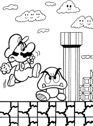 Disegno di Super Mario da stampare e colorare 43