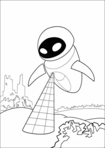 Disegno di Wall-E da stampare e colorare 9