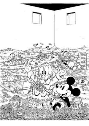 Disegno di Zio Paperone da stampare e colorare 17