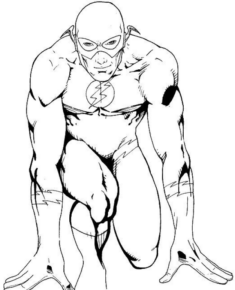 Disegno di Flash da stampare e colorare 2