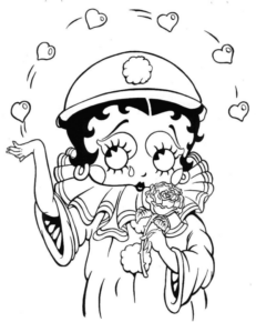 Disegno di Betty Boop da stampare e colorare 11