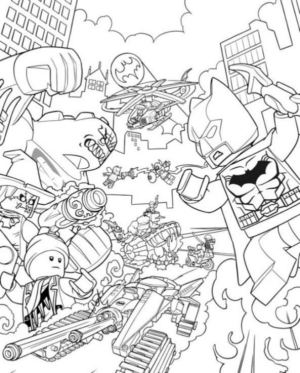 Disegno di LEGO Batman da stampare e colorare 17