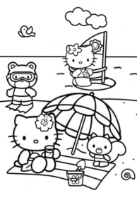 Disegno di Hello Kitty da stampare e colorare 83