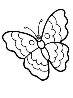 Disegno di farfalla da stampare e colorare 137