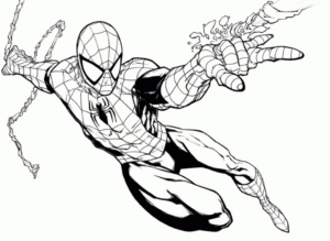 Disegno di Spiderman da stampare e colorare 14