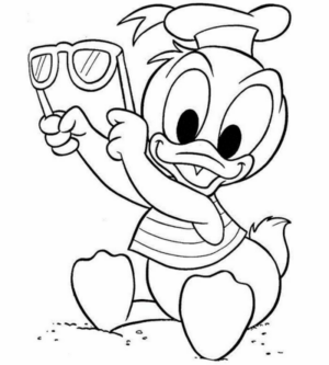 Disegno di Paperino da stampare e colorare 78