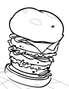 Disegno di fast food da stampare e colorare 20