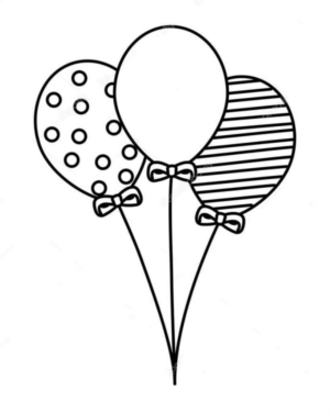 Disegno di palloncino da stampare e colorare 9