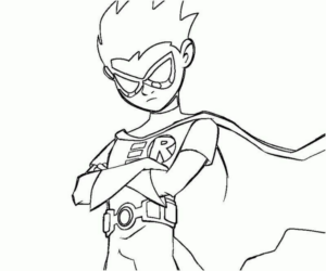 Disegno di Batman e Robin da stampare e colorare 162