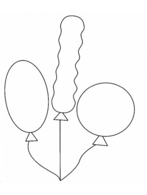 Disegno di palloncino da stampare e colorare 22