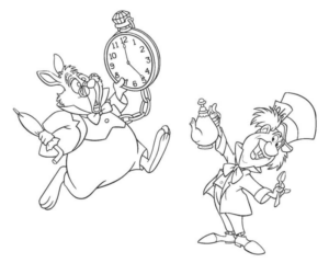 Disegno di Alice nel paese delle meraviglie da stampare e colorare 88